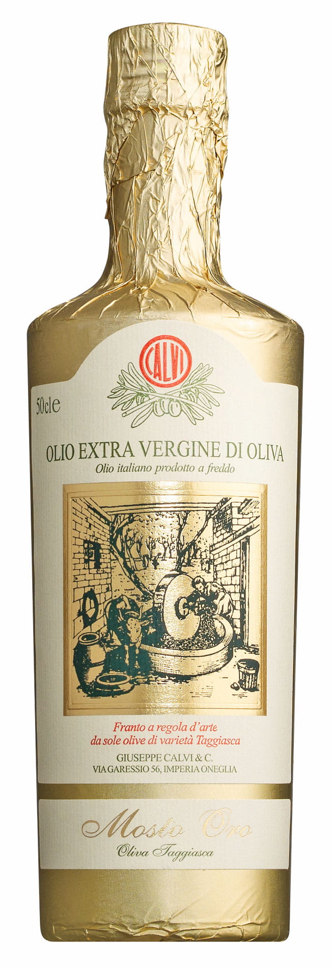 Calvi Mosto Oro Olivenöl aus 100 Prozent Taggiasca Oliven aus Ligurien