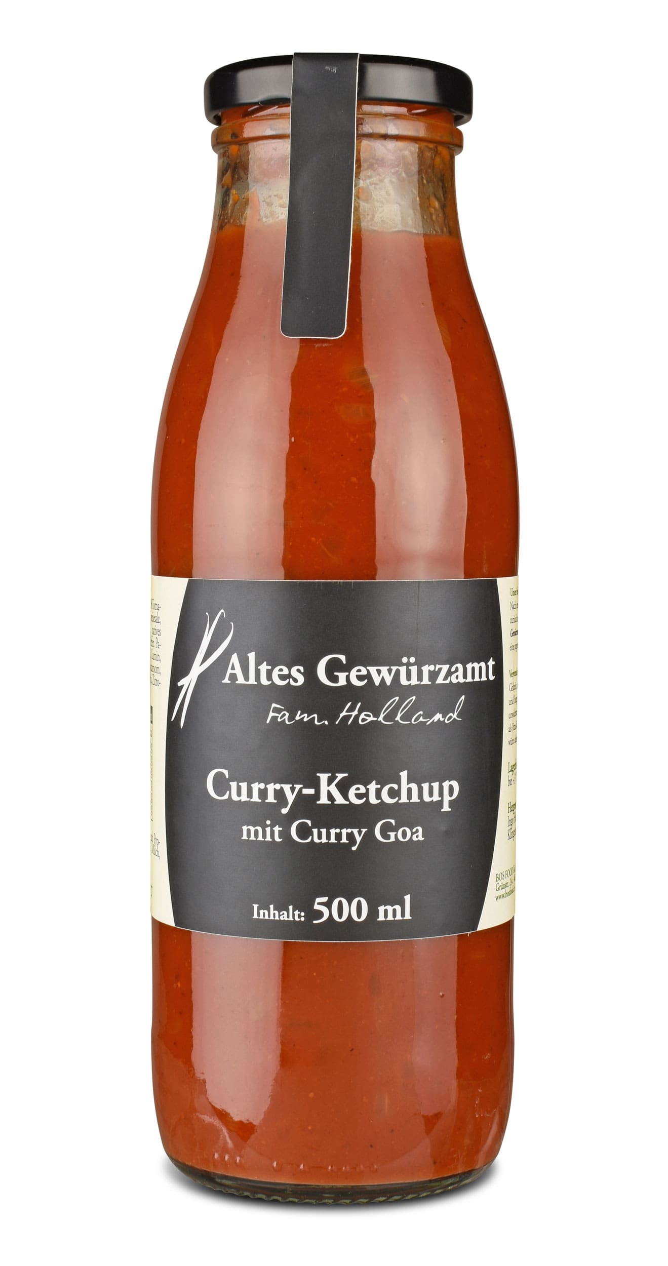 Altes Gewürzamt Curry-Ketchup mit Curry Goa Altes Gewürzamt Curry-Ketchup, 0,5l Flasche