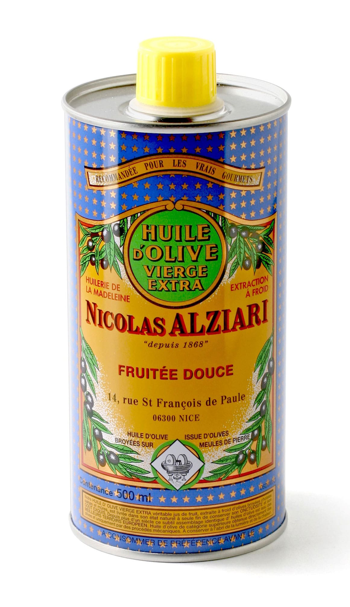 alziari-bleu-et-jaune-cuvee-prestige-olivenoel-extra-nativ Alziari Olivenöl Bleu et Jaune Cuvée Prestige - extra natives Olivenöl aus Nizza