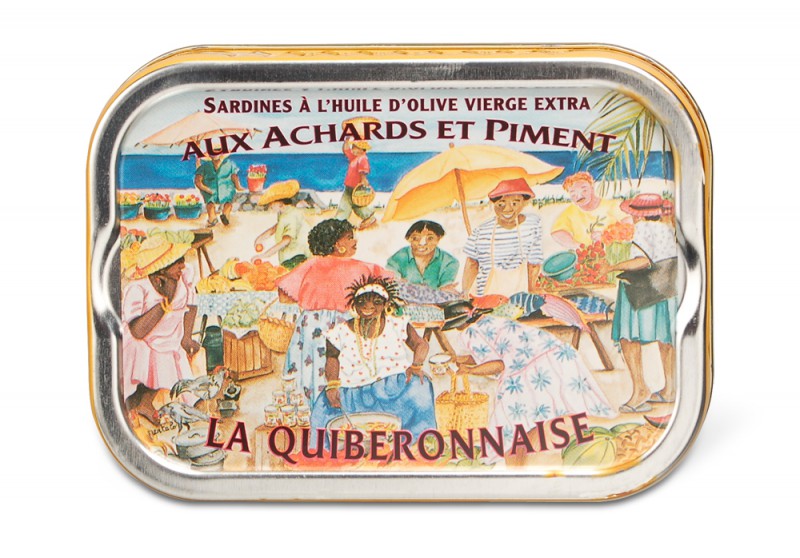 Jahrgangssardinen in kreolischer Marinade Jahrgangssardinen La Quiberonnaise