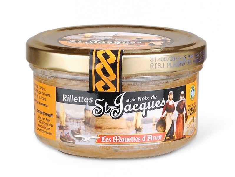 Jakobsmuschelrillettes mit Fassbutter