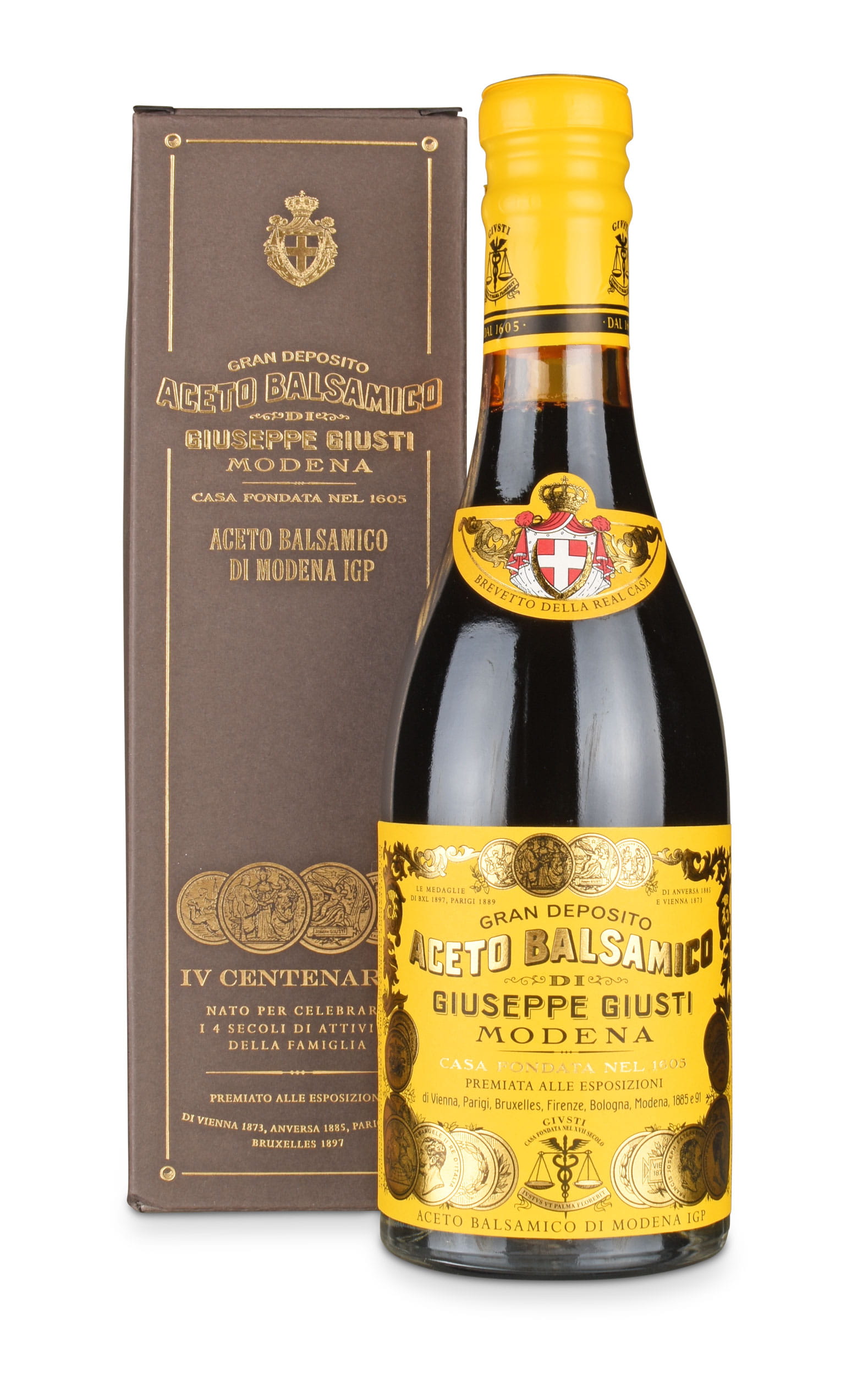 Giusti Aceto Balsamico Quarto Centenario mit Geschenkkarton