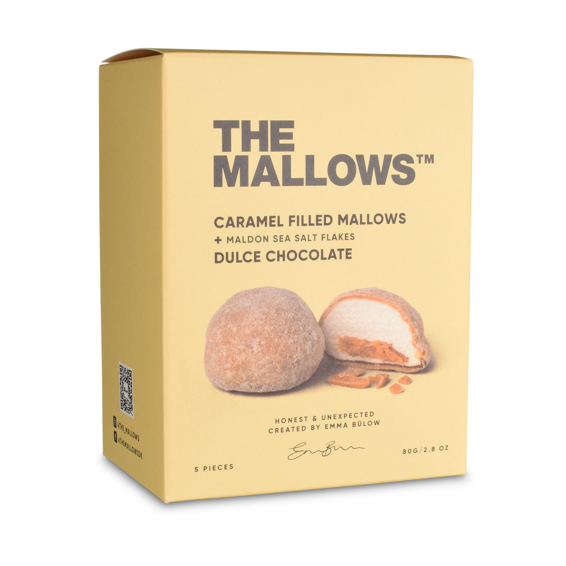 The Mallows Caramel Filled Mallows mit Dulce-Schokolade und Karamellfüllung