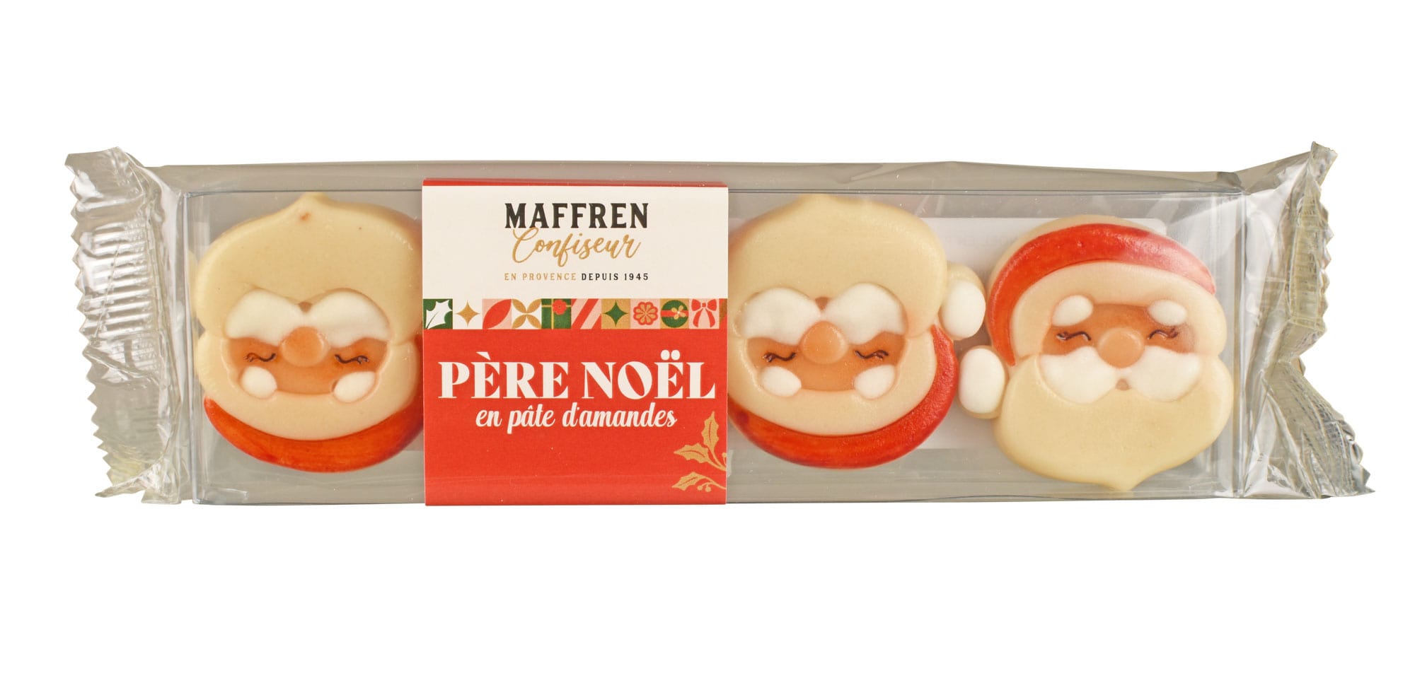 Marzipan Weihnachtsmänner Maffren Confiseur, Frankreich