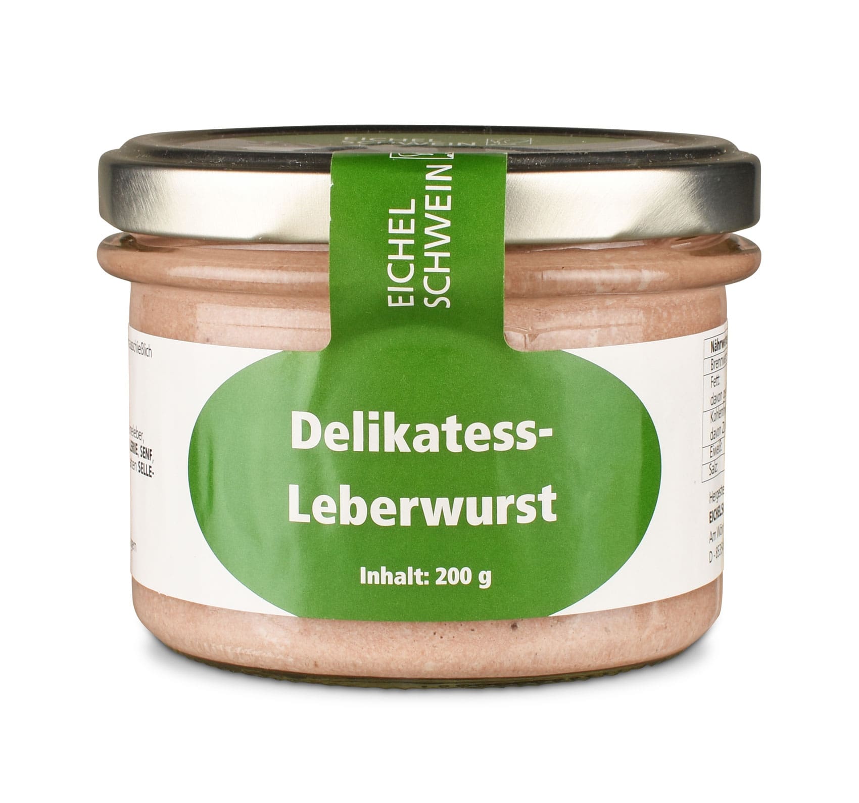 DelikatessLeberwurst vom Eichelschwein im Glas
