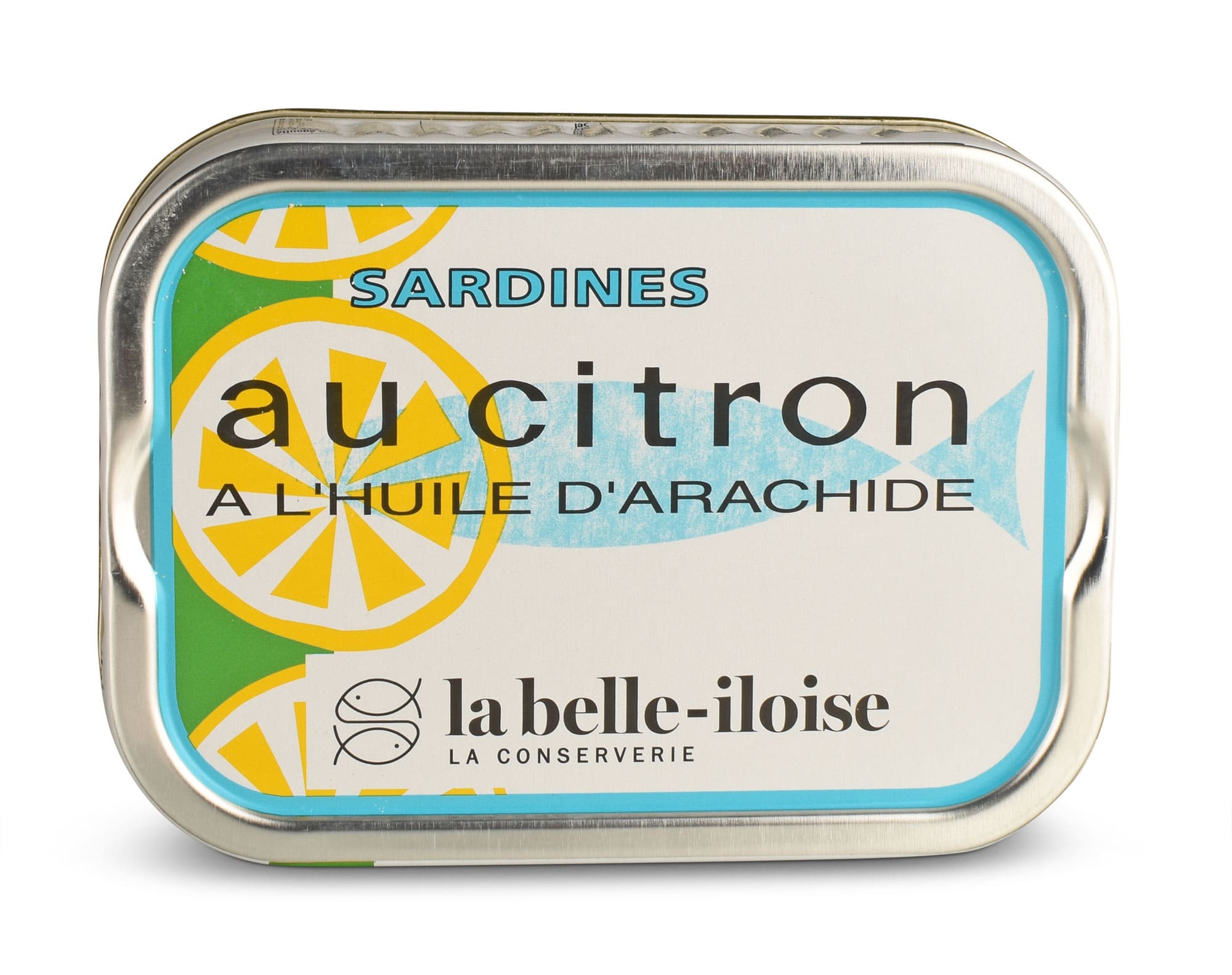Bretonische Sardinen eingelegt mit Zitrone in Erdnussöl - Conserverie La Belle-Iloise