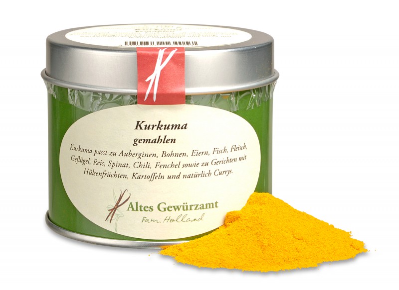 Kurkuma, gemahlen Kurkuma Altes Gewürzamt