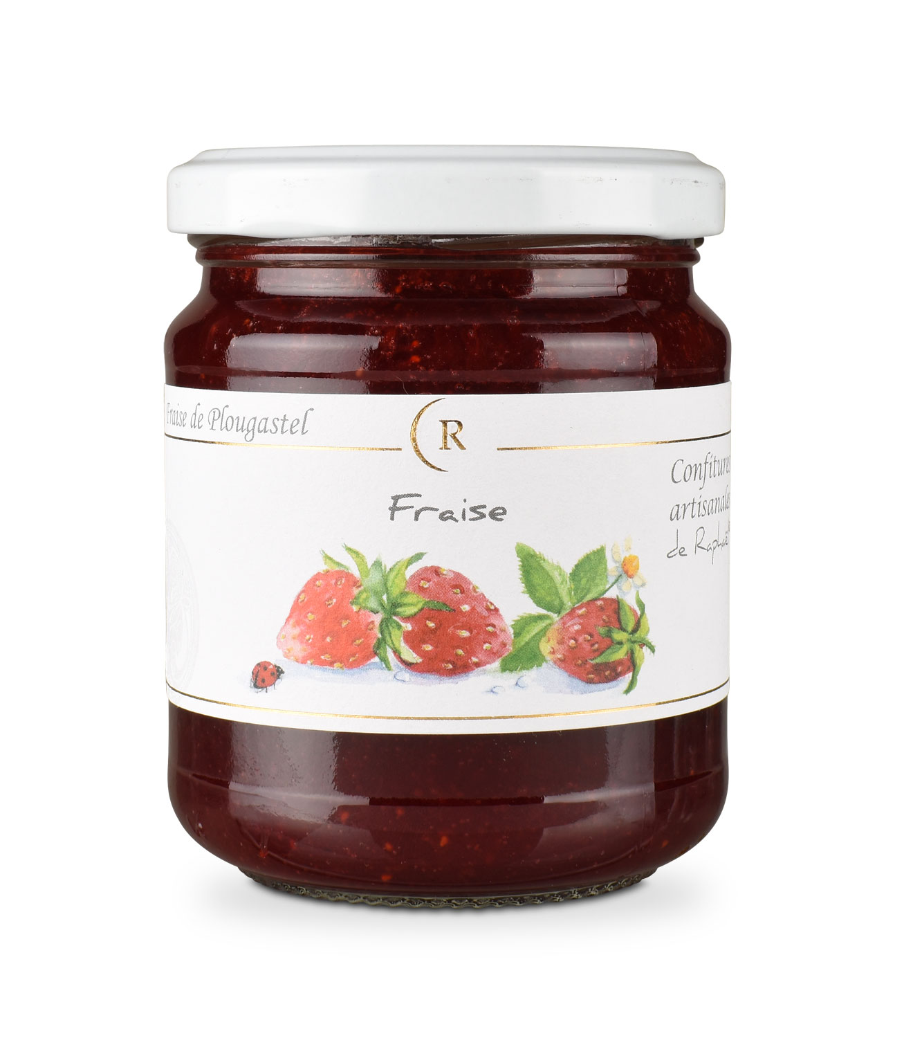 Erdbeerkonfitüre aus Erdbeeren aus Plougastel, Bretagne