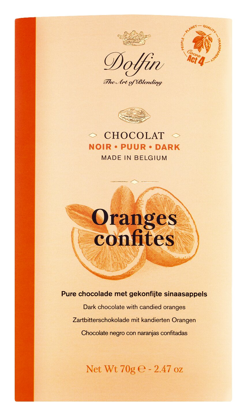 Dolfin Zartbitter Schokolade mit Orange