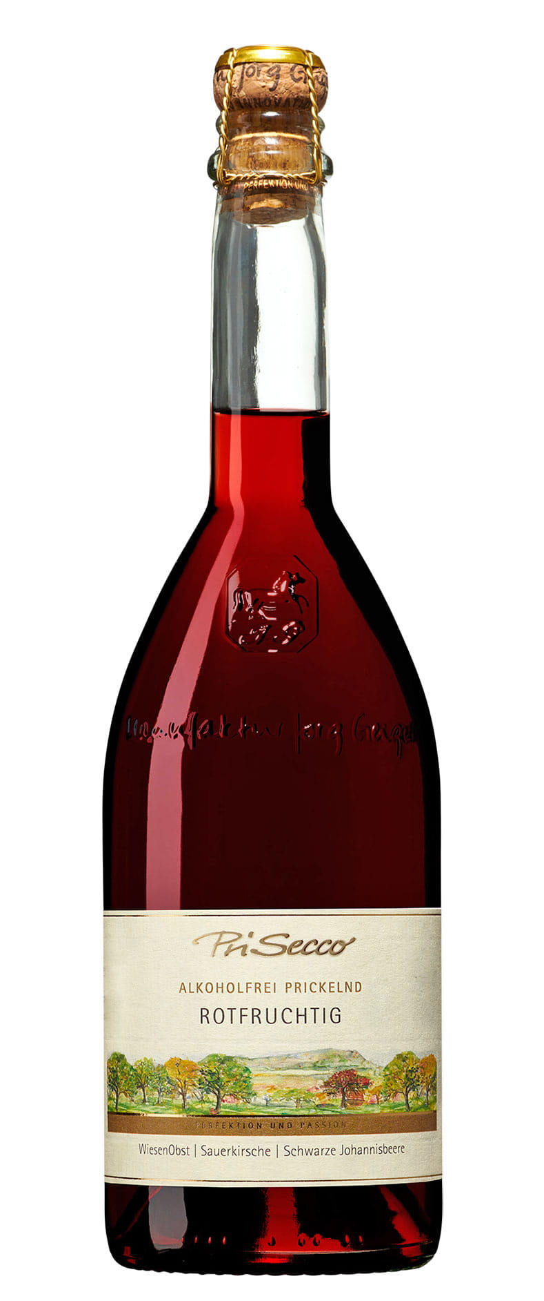 Jörg Geiger Prisecco rotfruchtig, alkoholfrei 0,75l Flasche