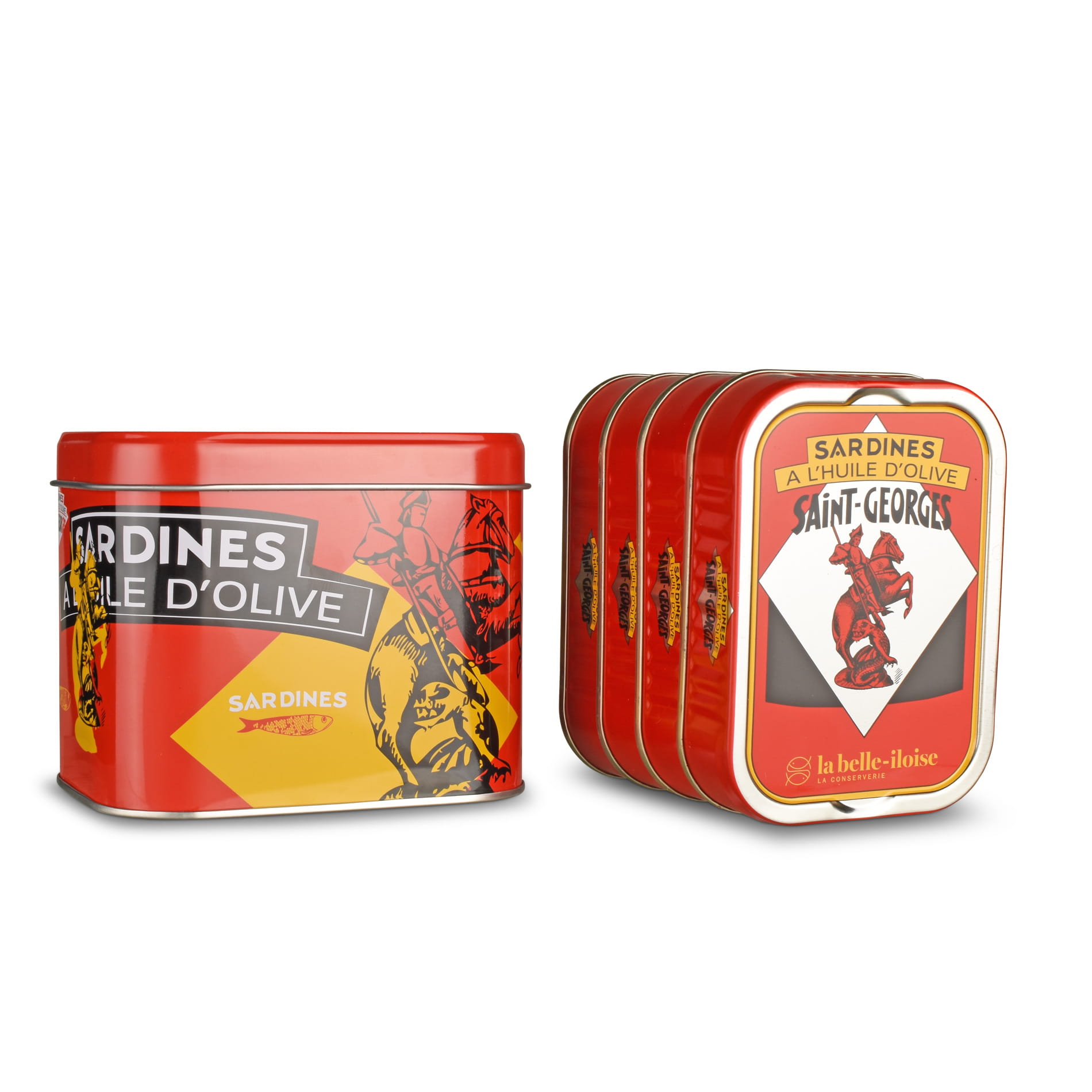 Saint-Georges Sardinen in Olivenöl – Geschenkbox mit 4 Dosen