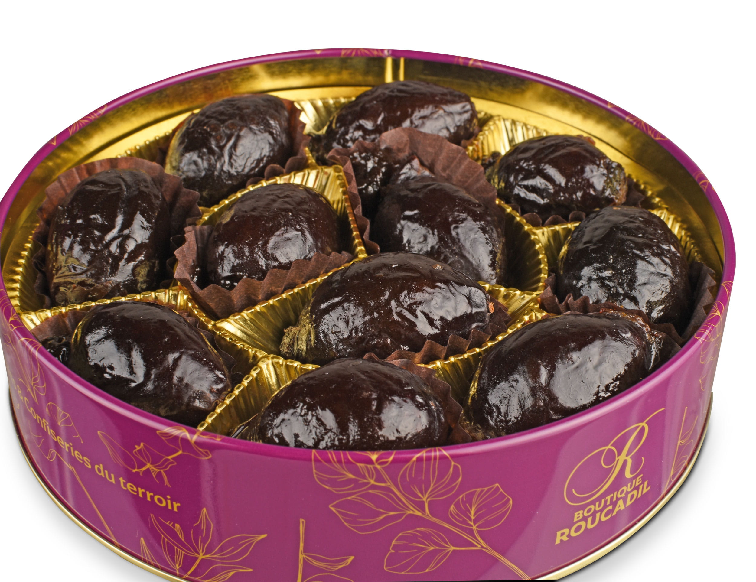 Gefüllte Pruneaux d'Agen in der Dose