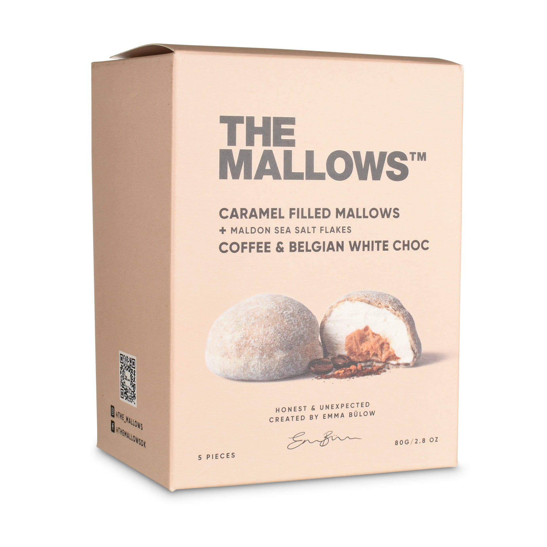The Mallows Caramel Filled Mallows mit Kaffee, weißer Schokolade und Karamellfüllung
