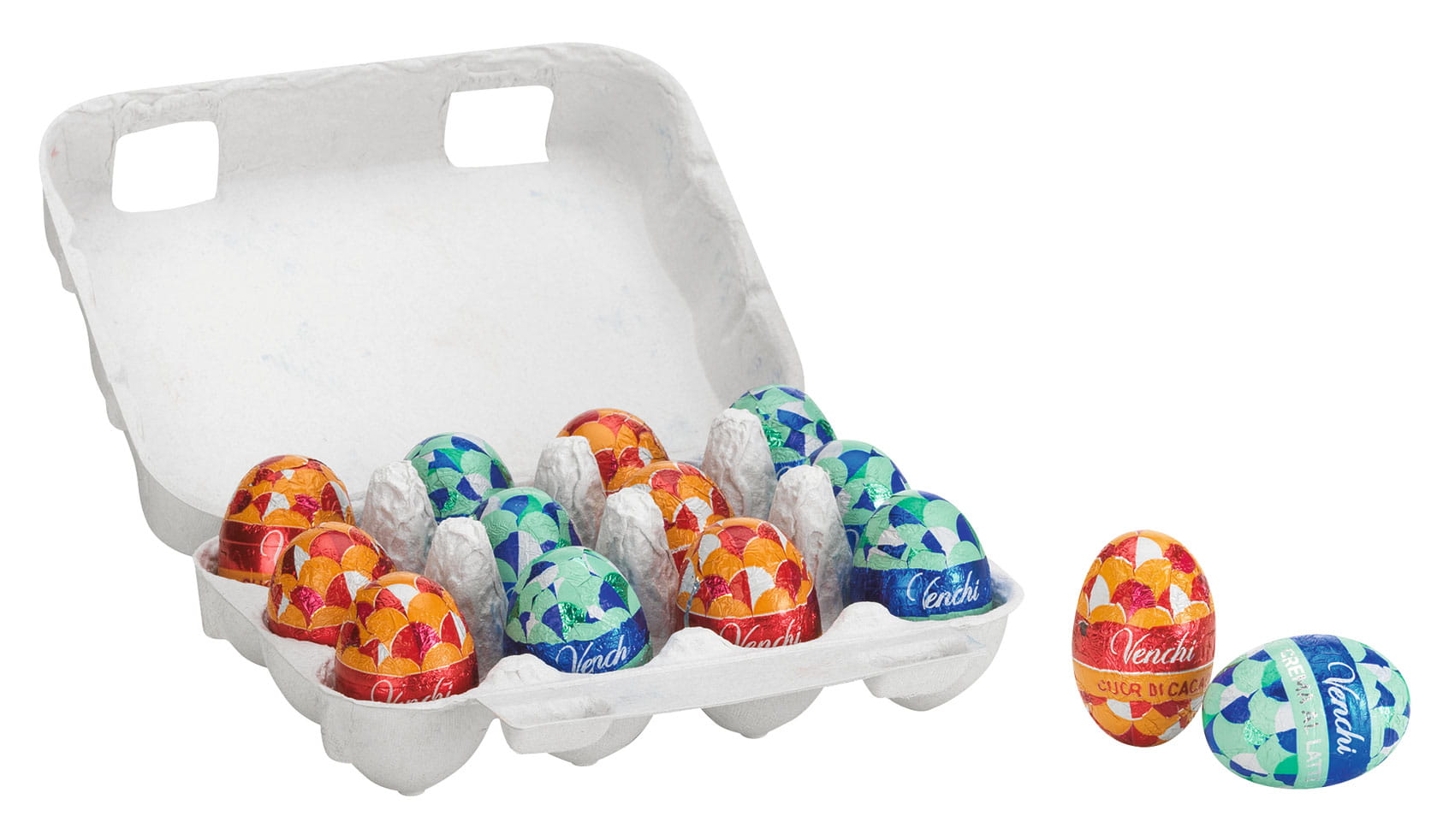 Venchi Ostereier Mini in Eierschachtel