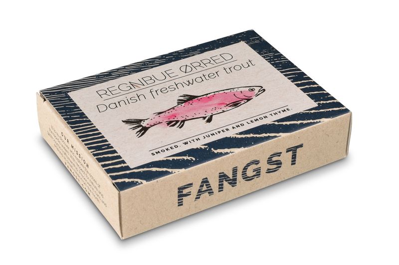 Geräucherte Dänische Forelle mit Kräutern Fangst Fischdose Regenbogenforelle