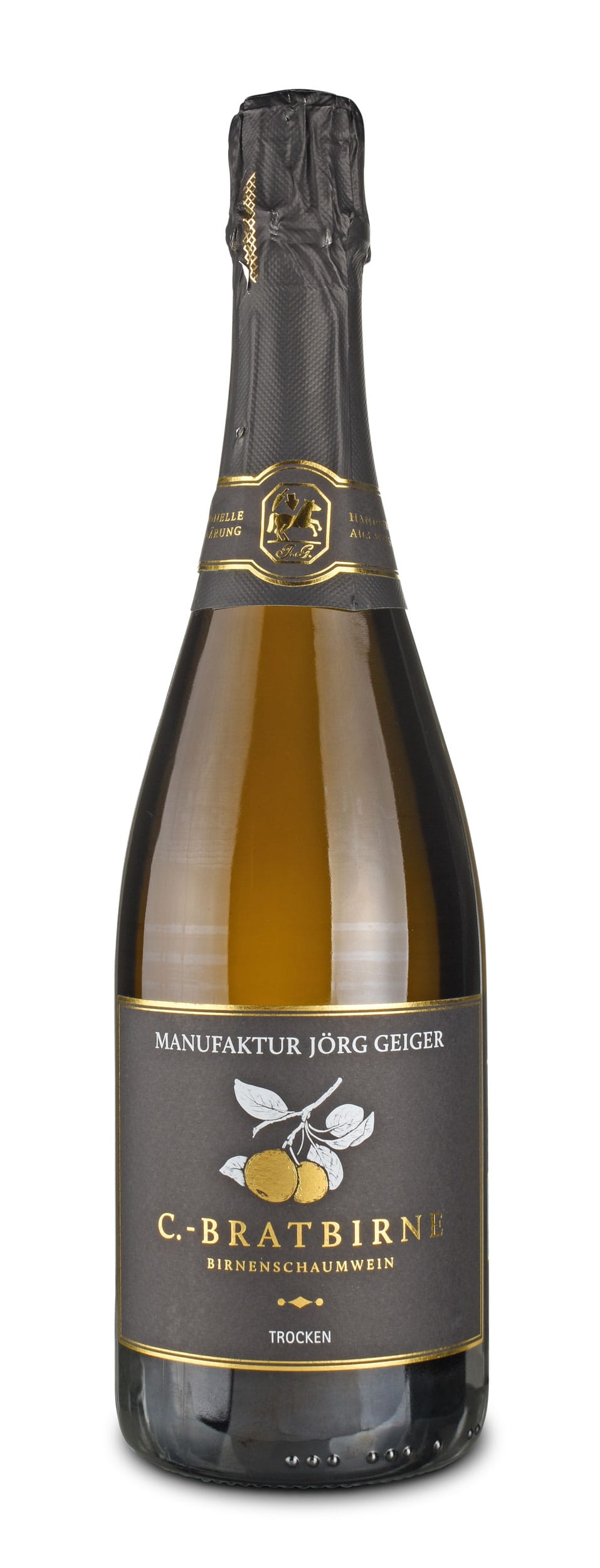 Jörg Geiger Champagner Bratbirne Birnenschaumwein trocken