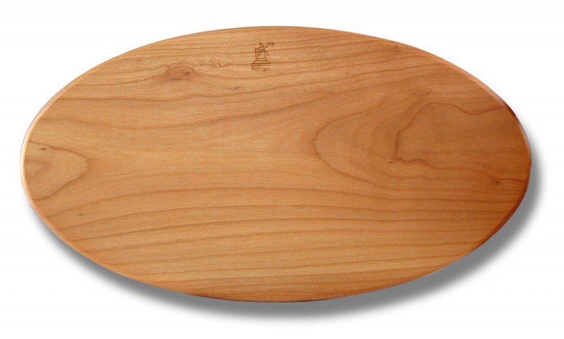 Schneidbrett oval Kirschholz Herder Solingen Schneidbrett Kirschholz