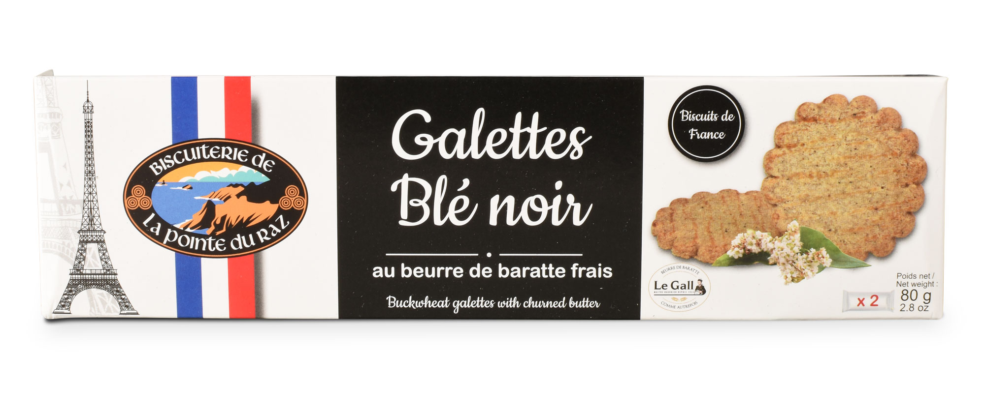 Galettes Blé Noir von Biscuiterie de la Pointe du Raz – knusprige bretonische Spezialität aus Buchweizenmehl und Fassbutter