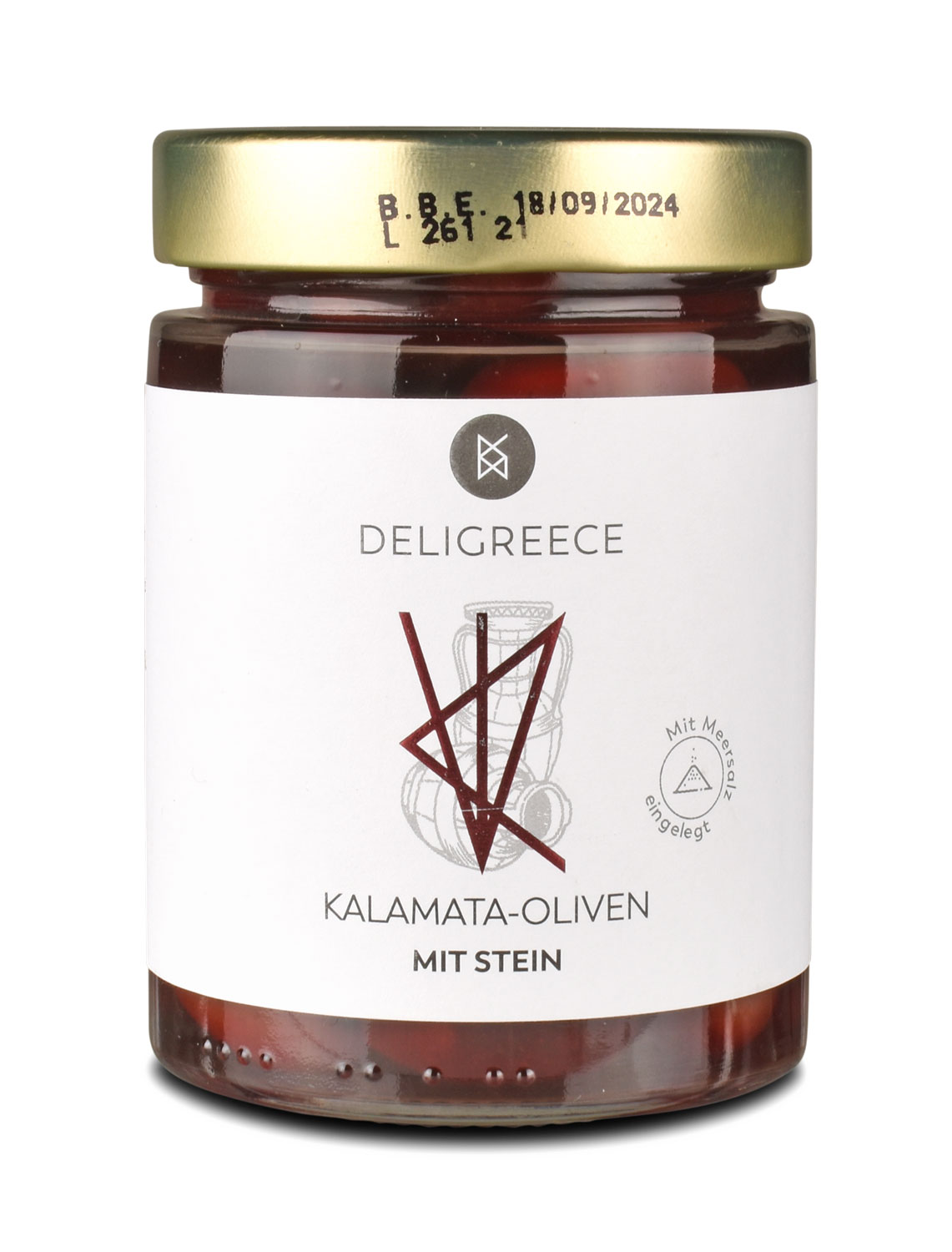 Kalamata Oliven aus Griechenland, in Lake