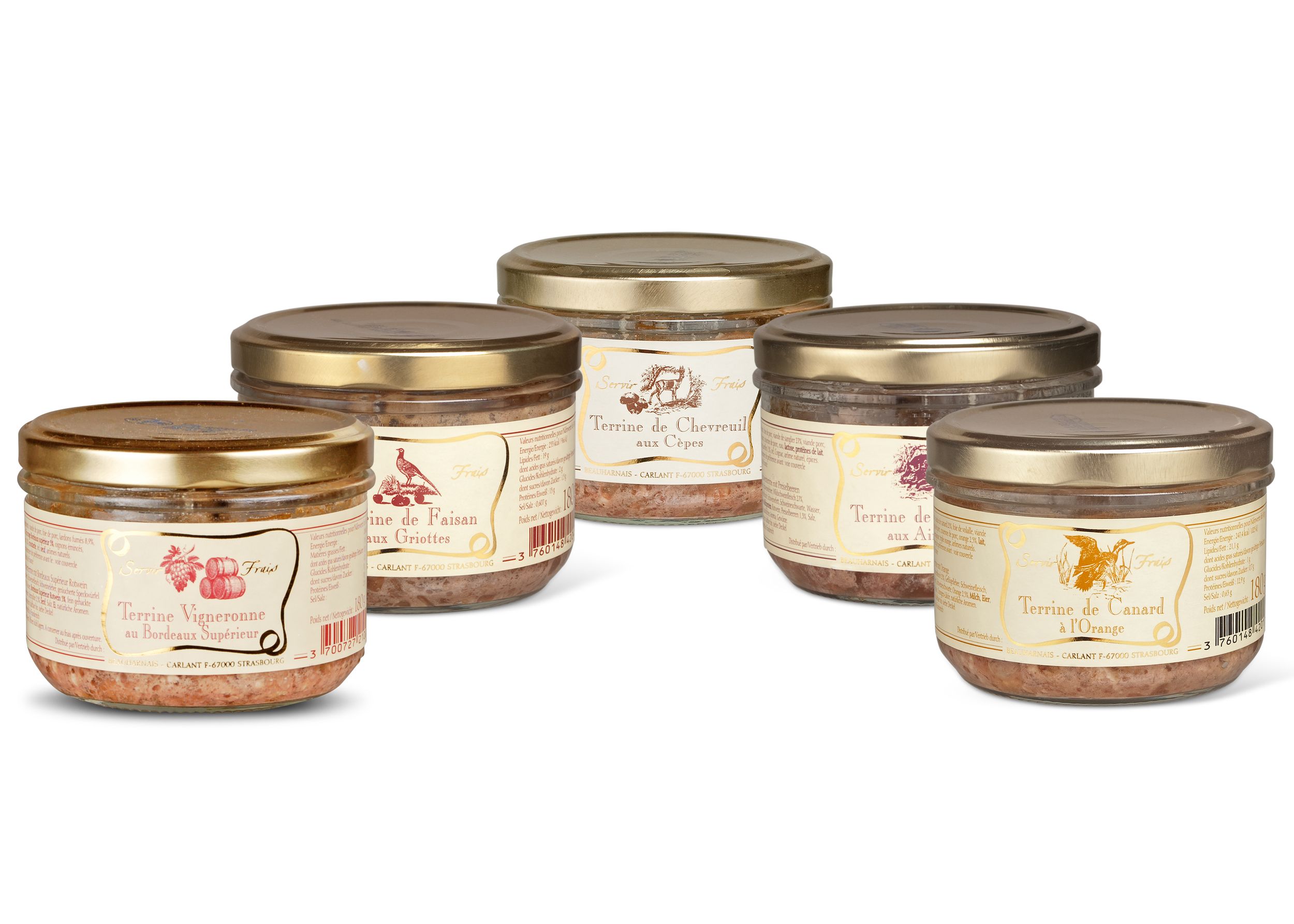 Pasteten Terrinen Beauharnais Set