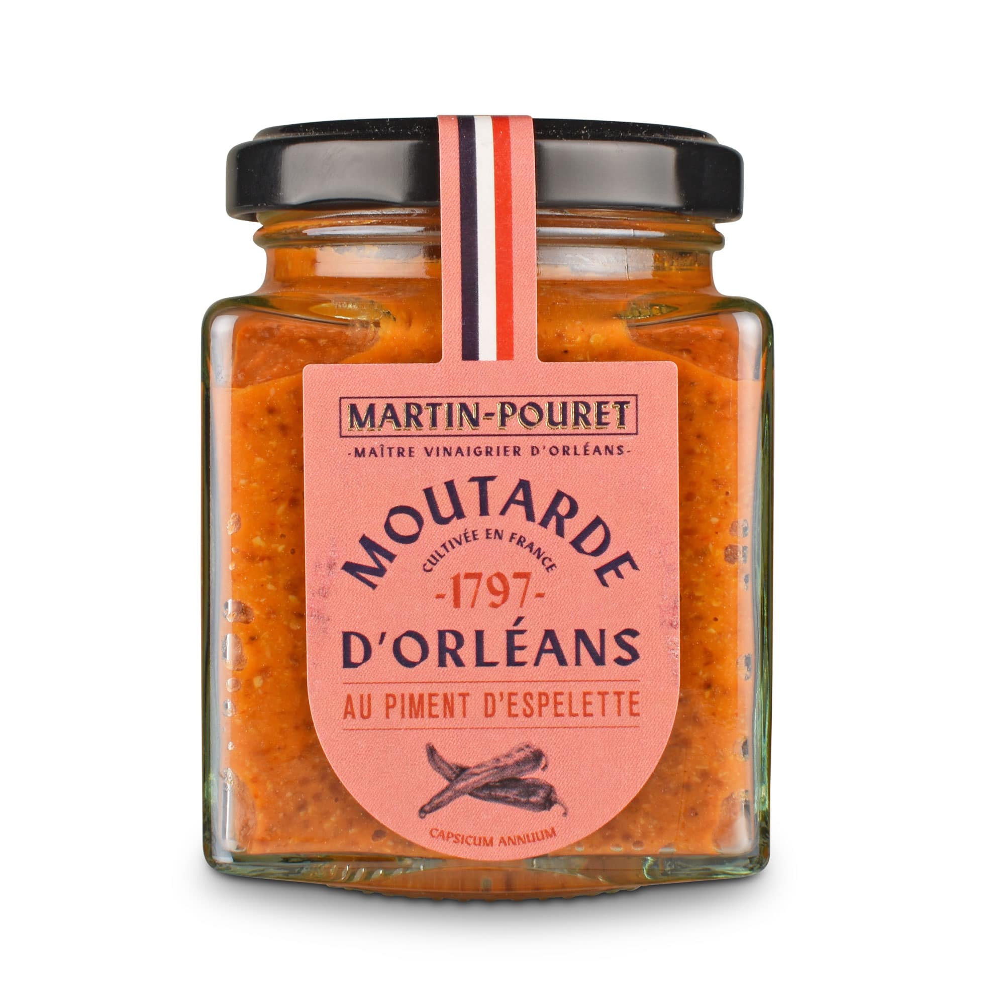 Moutarde d'Orléans Piment d'Espelette - Martin-Pouret - Senf aus Frankreich
