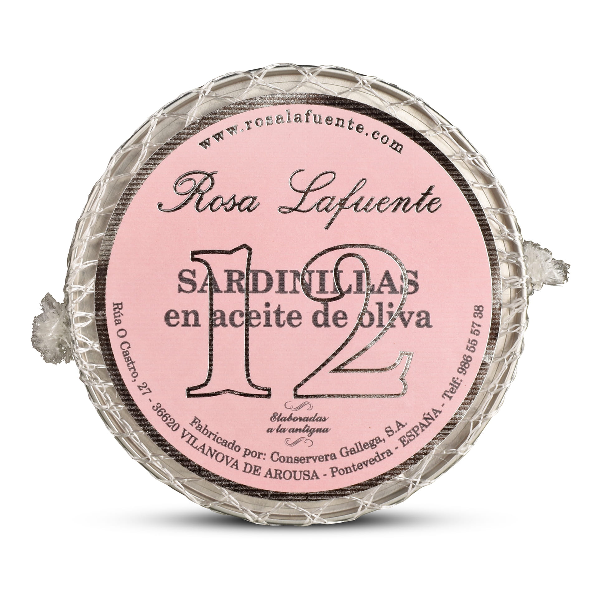 Rosa Lafuente Sardinillas – zwölf kleine Sardinen in Olivenöl aus spanischer Konservenherstellung