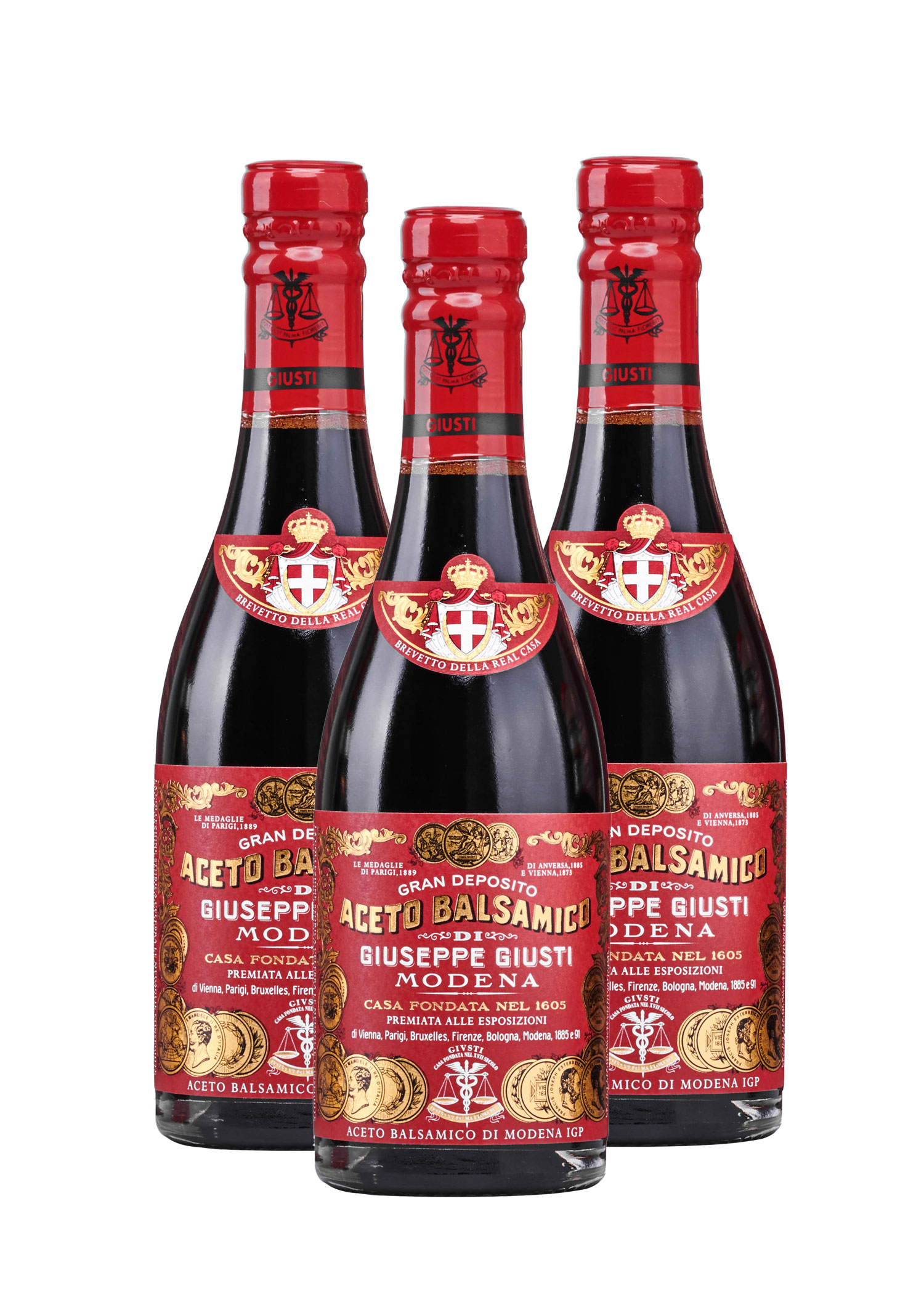 Giusti Il Denso 3er-Set Aceto Balsamico di Modena IGP 3 × 250 ml