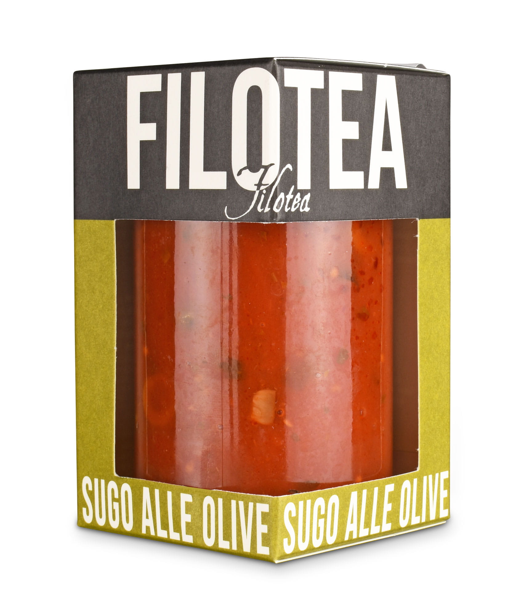 Filotea Sugo alle Olive - italienisches Tomatensugo mit Oliven im 280g Glas