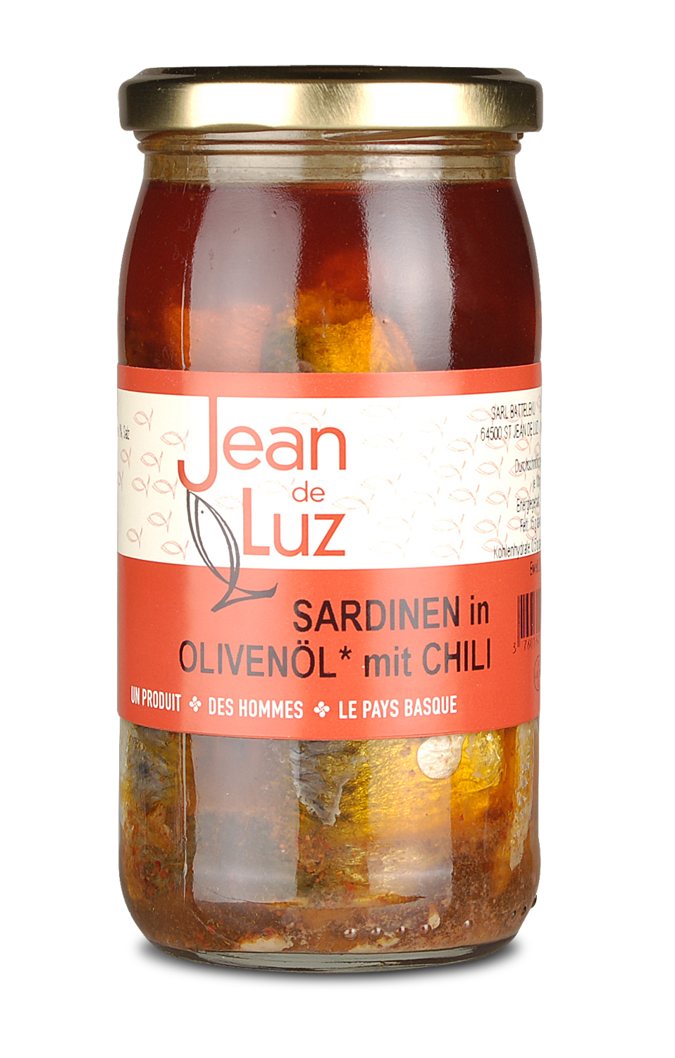 Sardinen in Olivenöl mit Piment d'Espelette