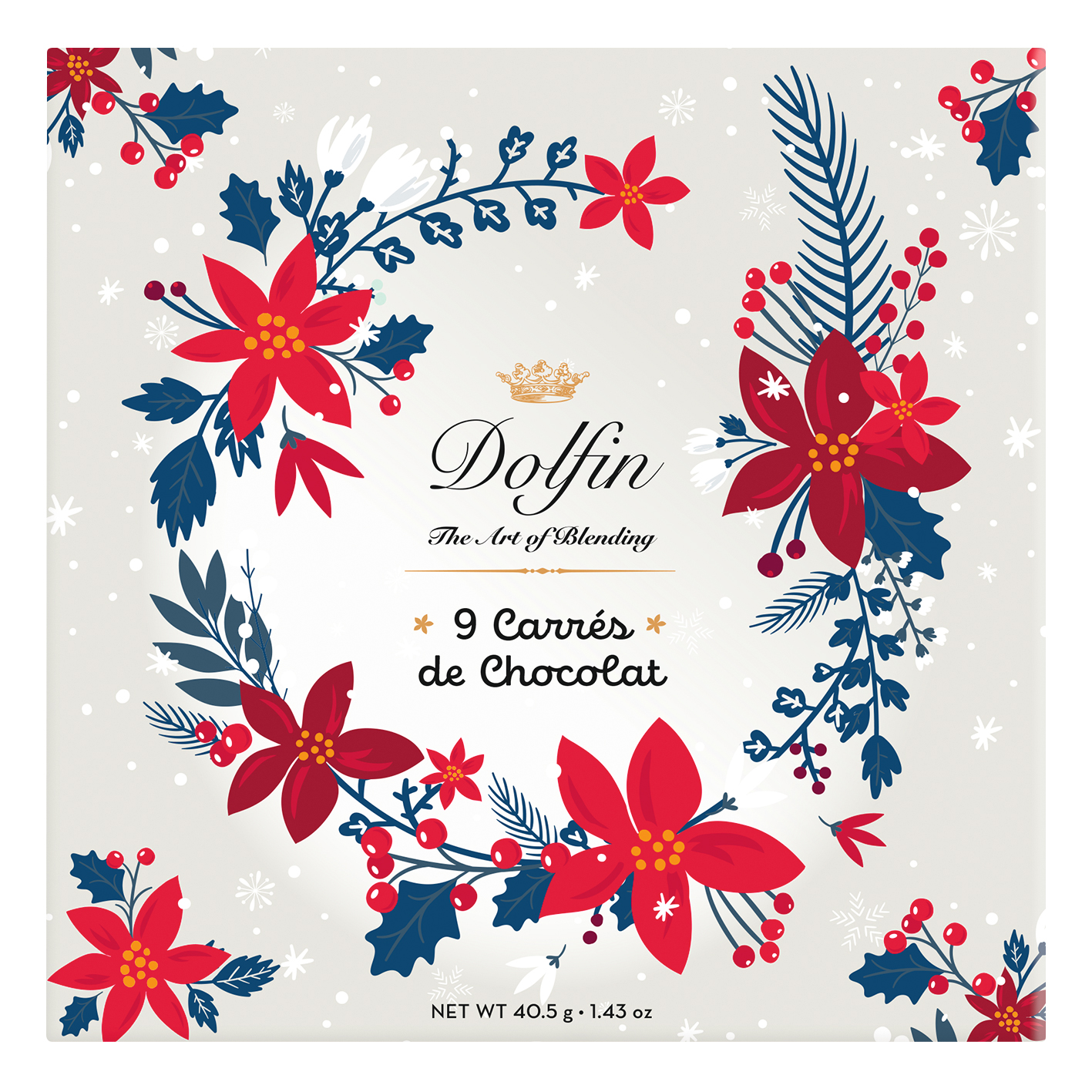 Dolfin Geschenkbox Carré 9 ,Winter Flower‘