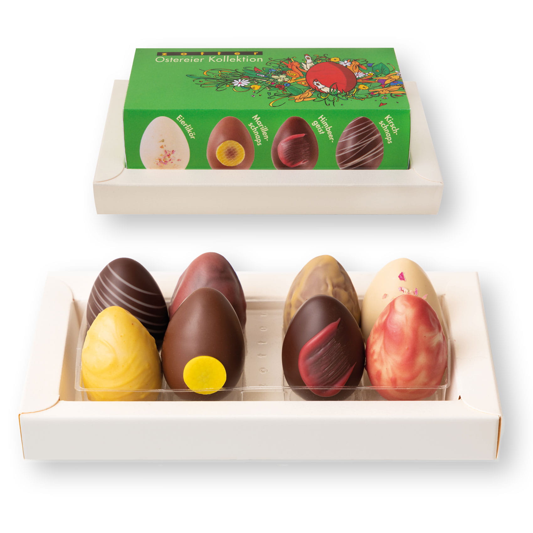 Zotter Ostereier Kollektion 8er