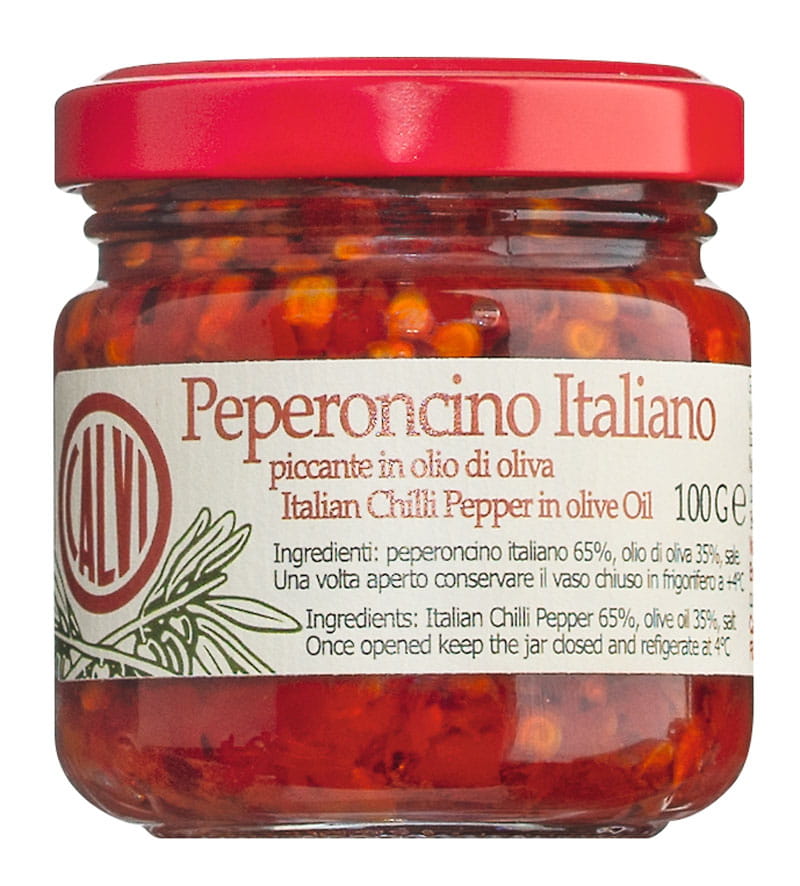 Peperoncino Italiano, gehackte Chili in Olivenöl - Calvi, Imperia