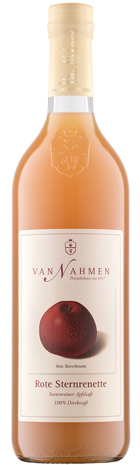 Apfelsaft Rote Sternrenette Kelterei Van Nahmen
