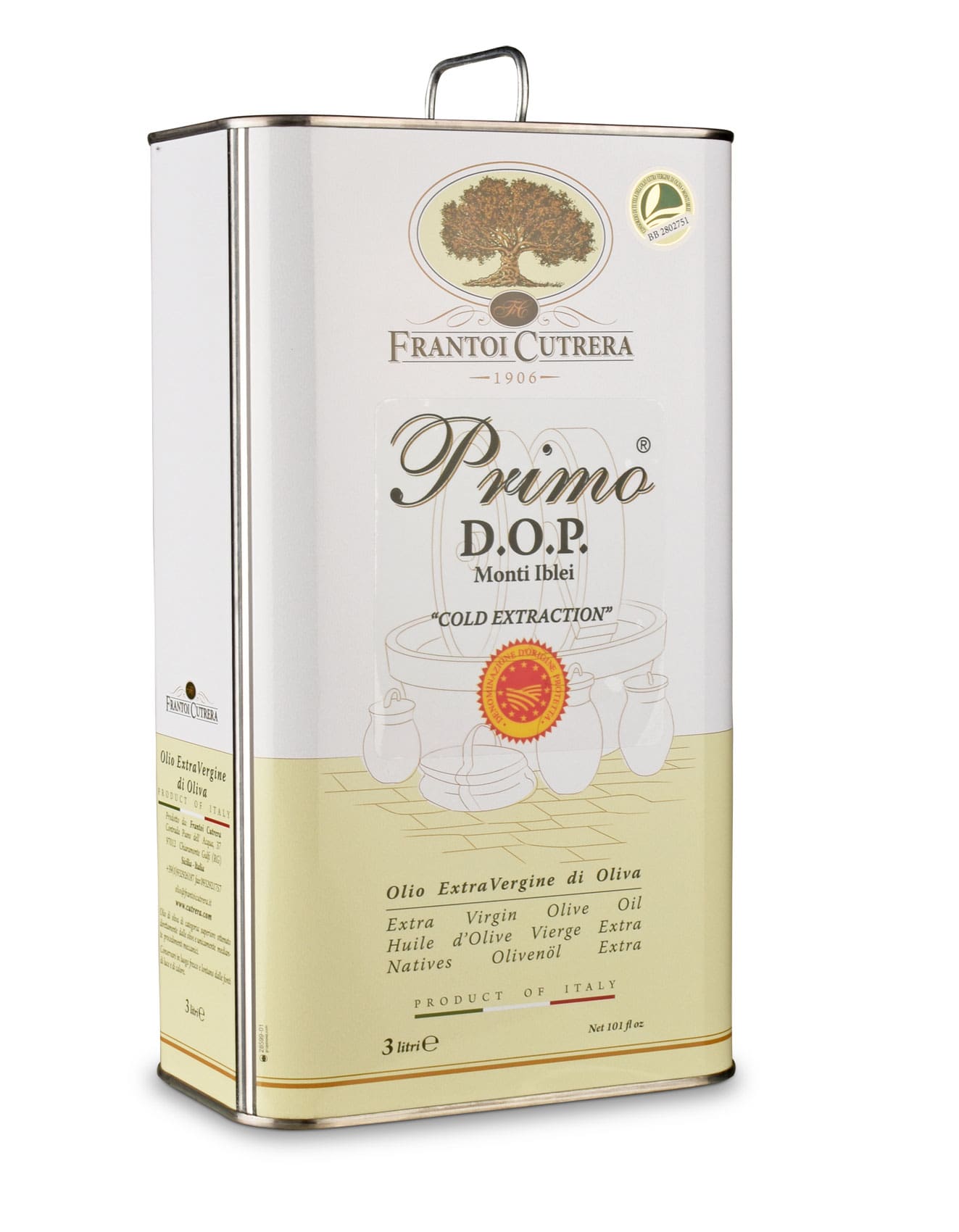 Olivenöl Cutrera Primo D.O.P. Monti Iblei - 3l Kanister Olivenöl Cutrera Primo D.O.P. Monti Iblei - 3l Kanister