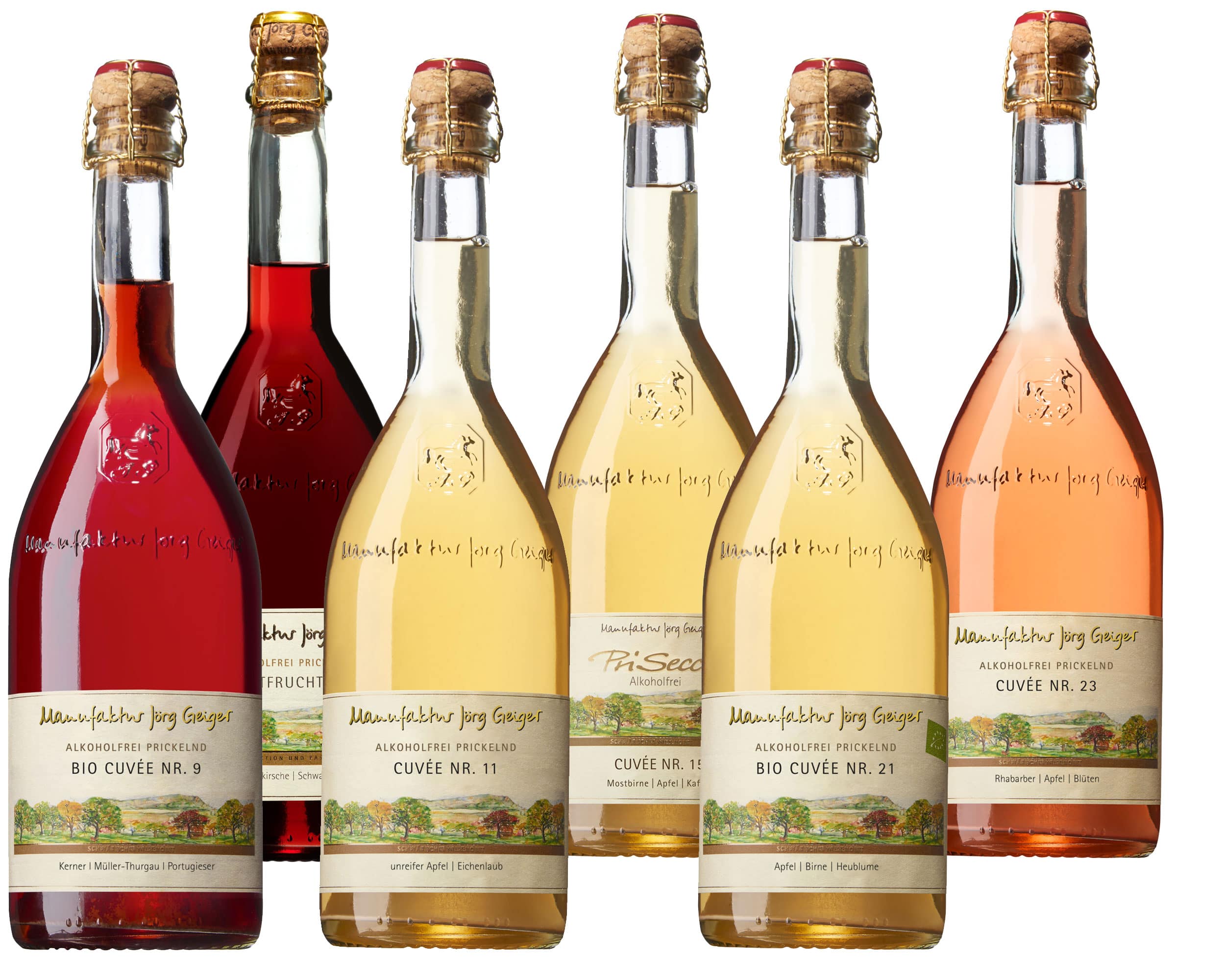 Jörg Geiger Cuvée 6er Set – alkoholfreie Klassiker