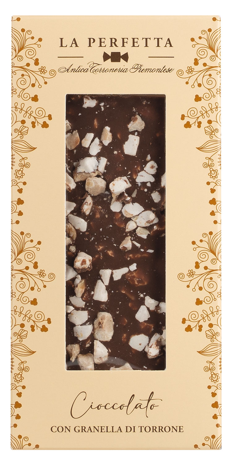 Piemonteser Vollmilchschokolade mit Torronestücken