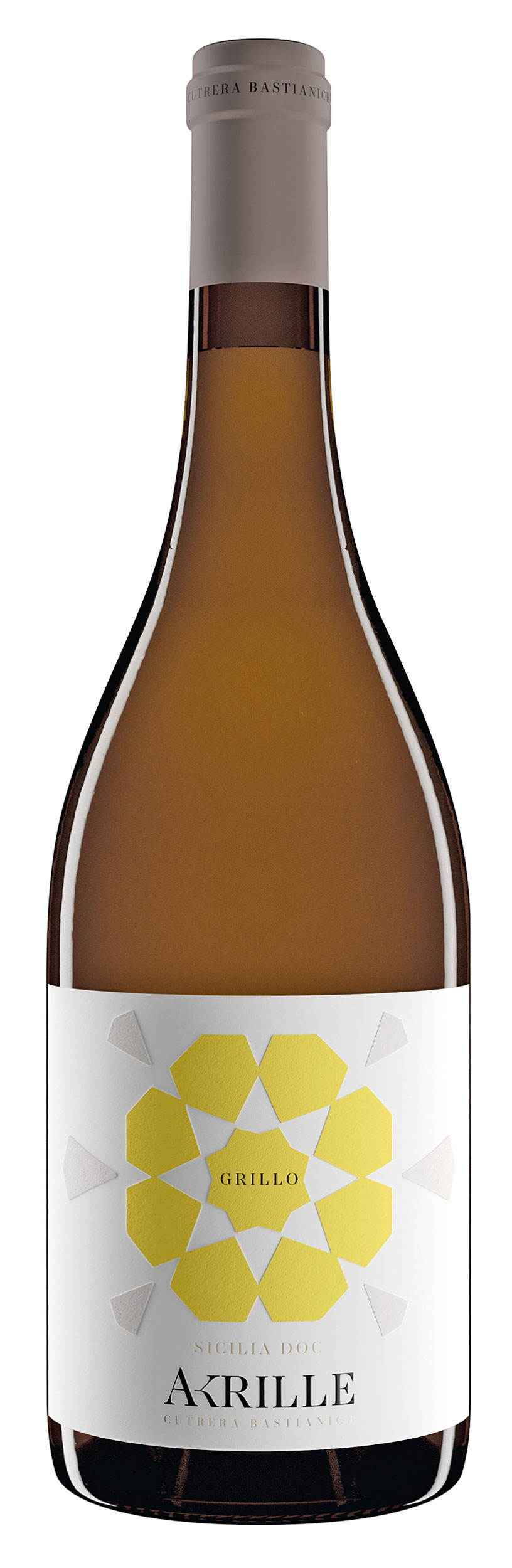 Grillo von Akrille Weißwein aus Sizilien, helles Zitronengelb, fruchtig und mineralisch