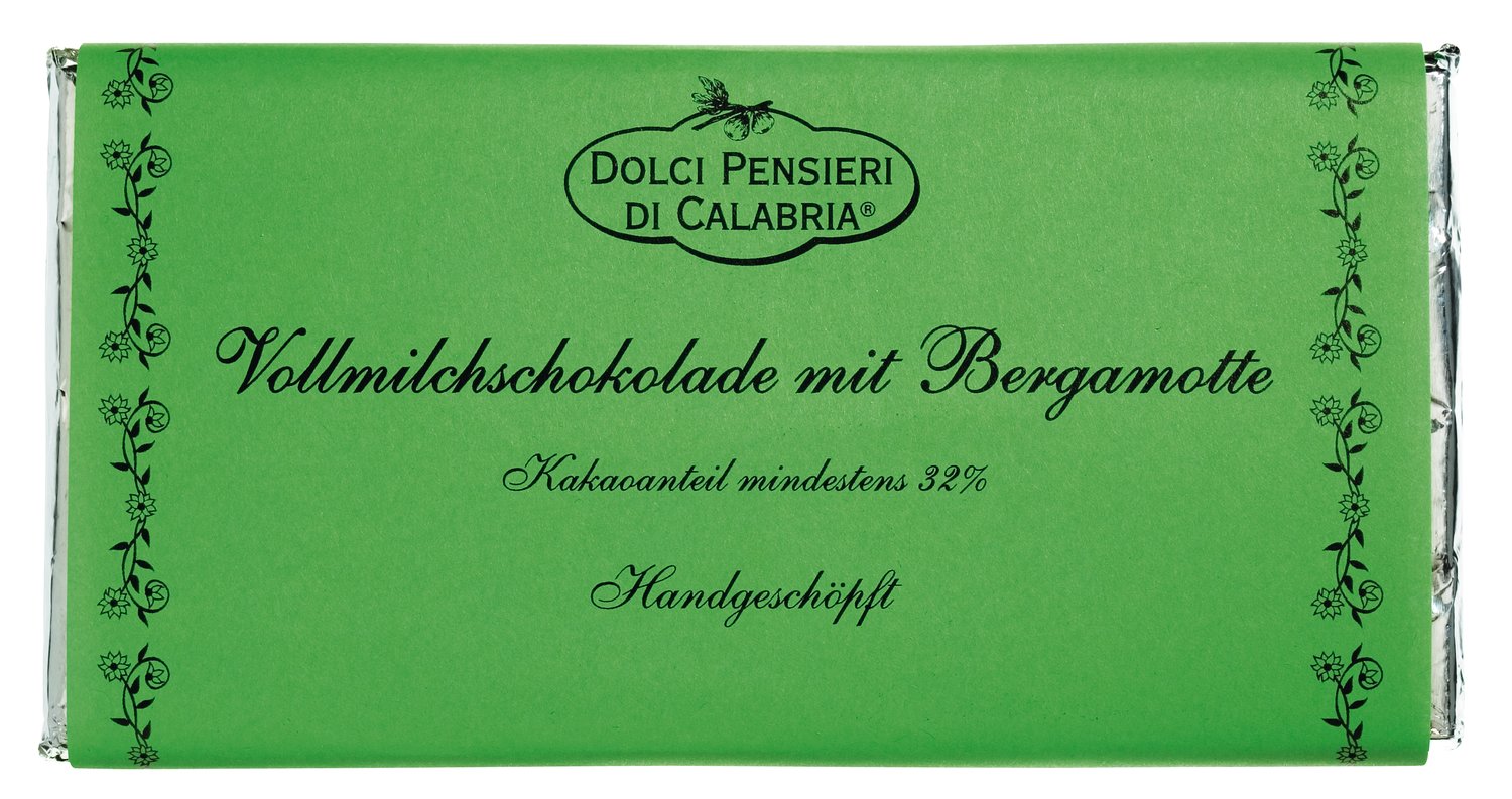 Kalabrische Vollmilchschokolade mit Bergamotte