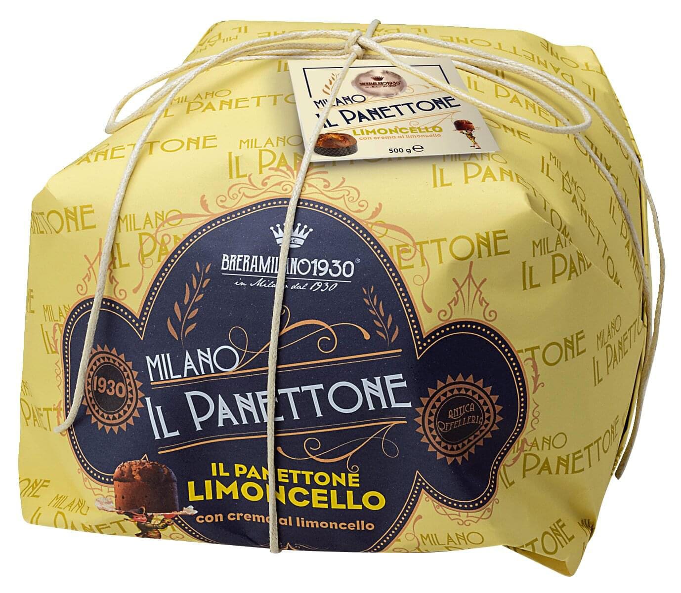 Panettone mit Limoncello - Breramilano 1930 - italienischer Weihnachtskuchen mit Limoncellocreme