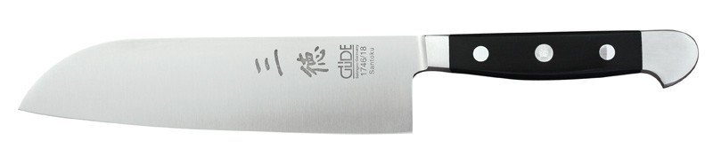 Santoku Messer 18 cm Klinge, Serie Alpha, Güde 1746/18