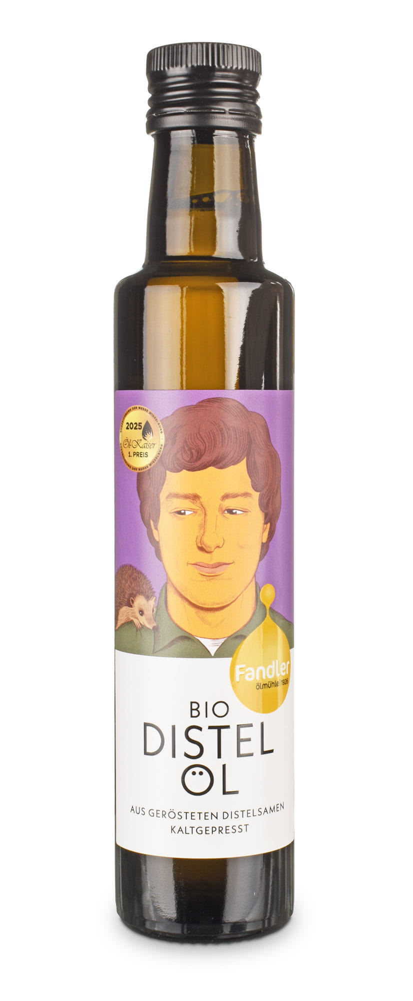 Bio-Distelöl kaltgepresst aus der Ölmühle Fandler, 250ml Flasche