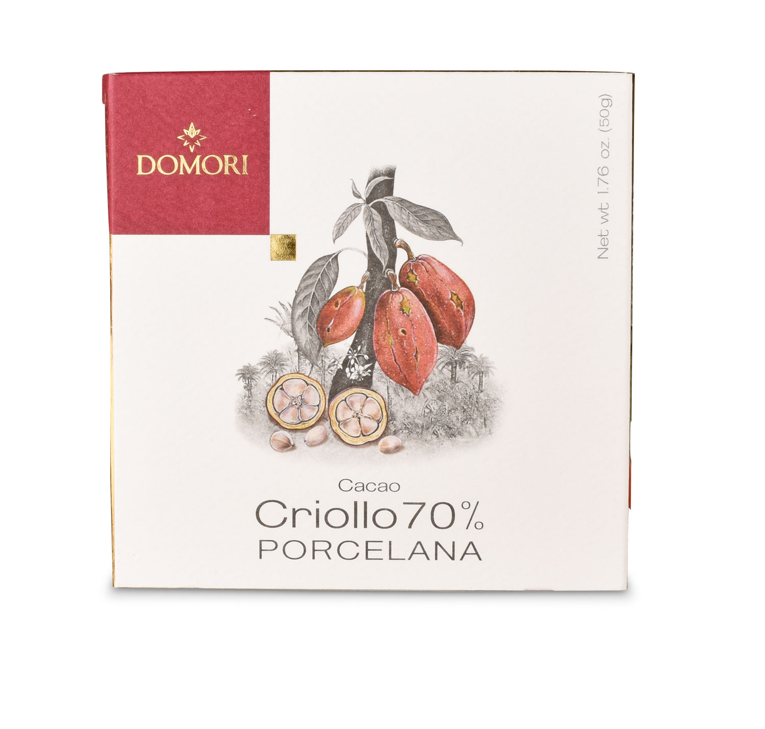 Domori Porcelana Criollo Schokolade, Tafel