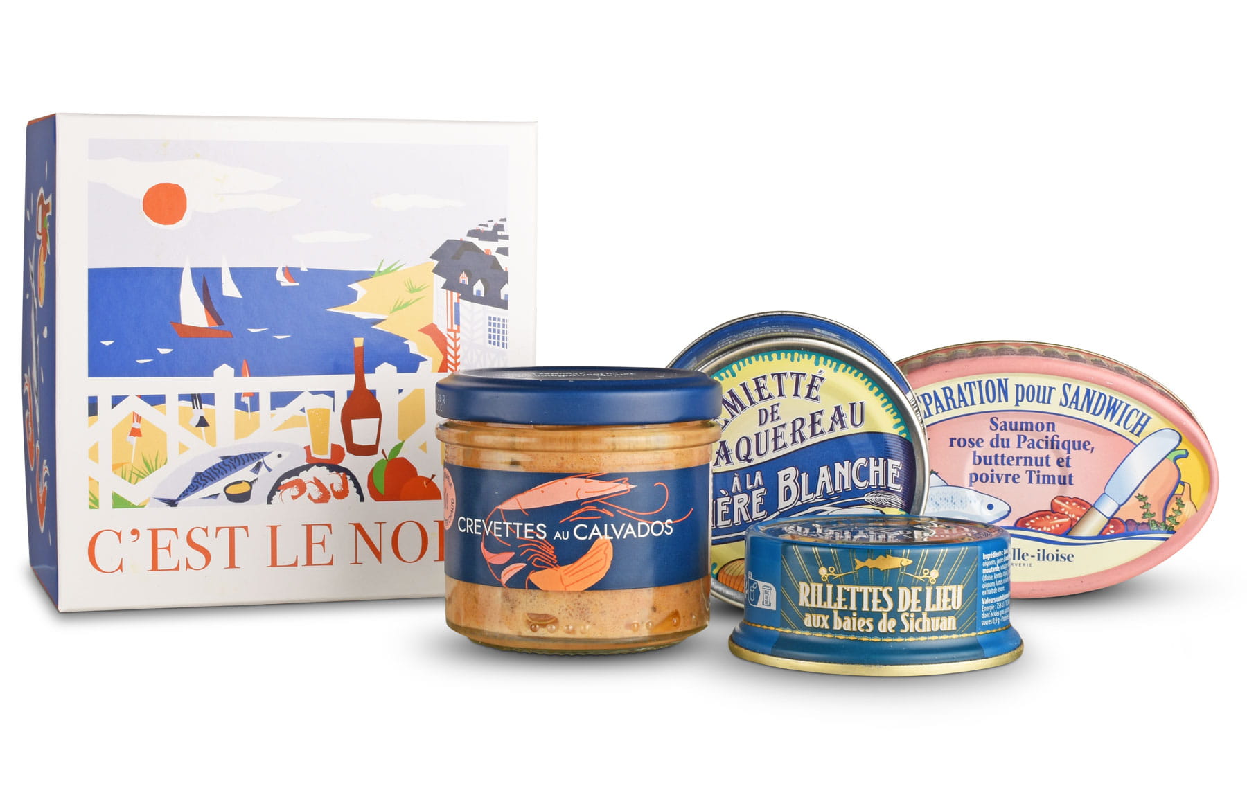 Das Geschenkset C’est le Nord von La Belle-Iloise vereint vier maritime Spezialitäten aus Nordfrankreich und der Normandie in einer stilvollen Geschenkbox – ideal für Genießer und als Feinkost-Geschenk.