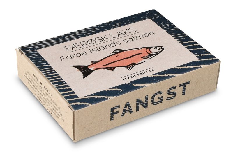Fangst Færøsk Laks - gegrillter Färöer Lachs Fangst Fischdose Färöer Lachs