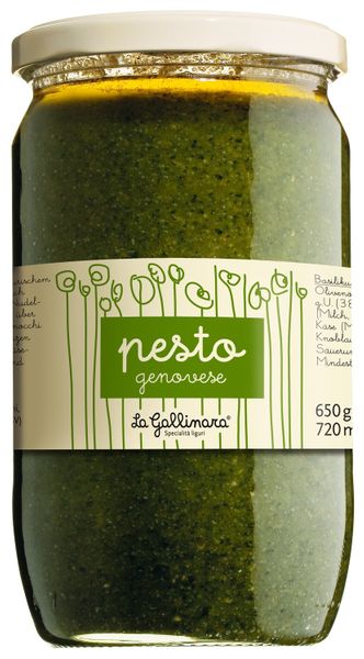 Pesto Genovese - Basilikumpesto nach Genueser Art Pesto Genovese La Gallinara