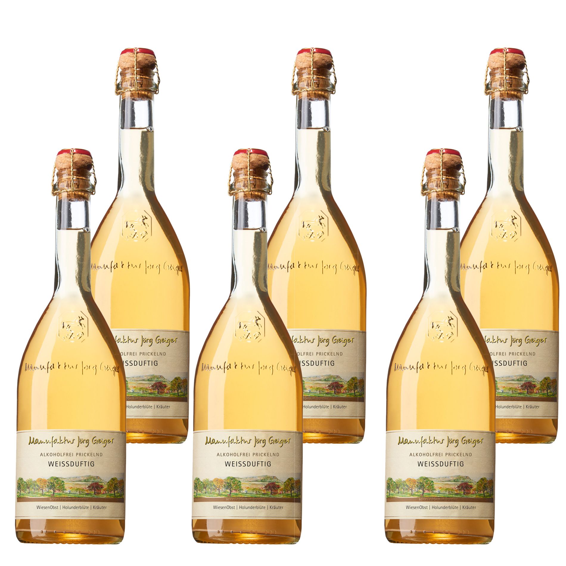 PriSecco Weißduftig 6er-Paket mit sechs Flaschen