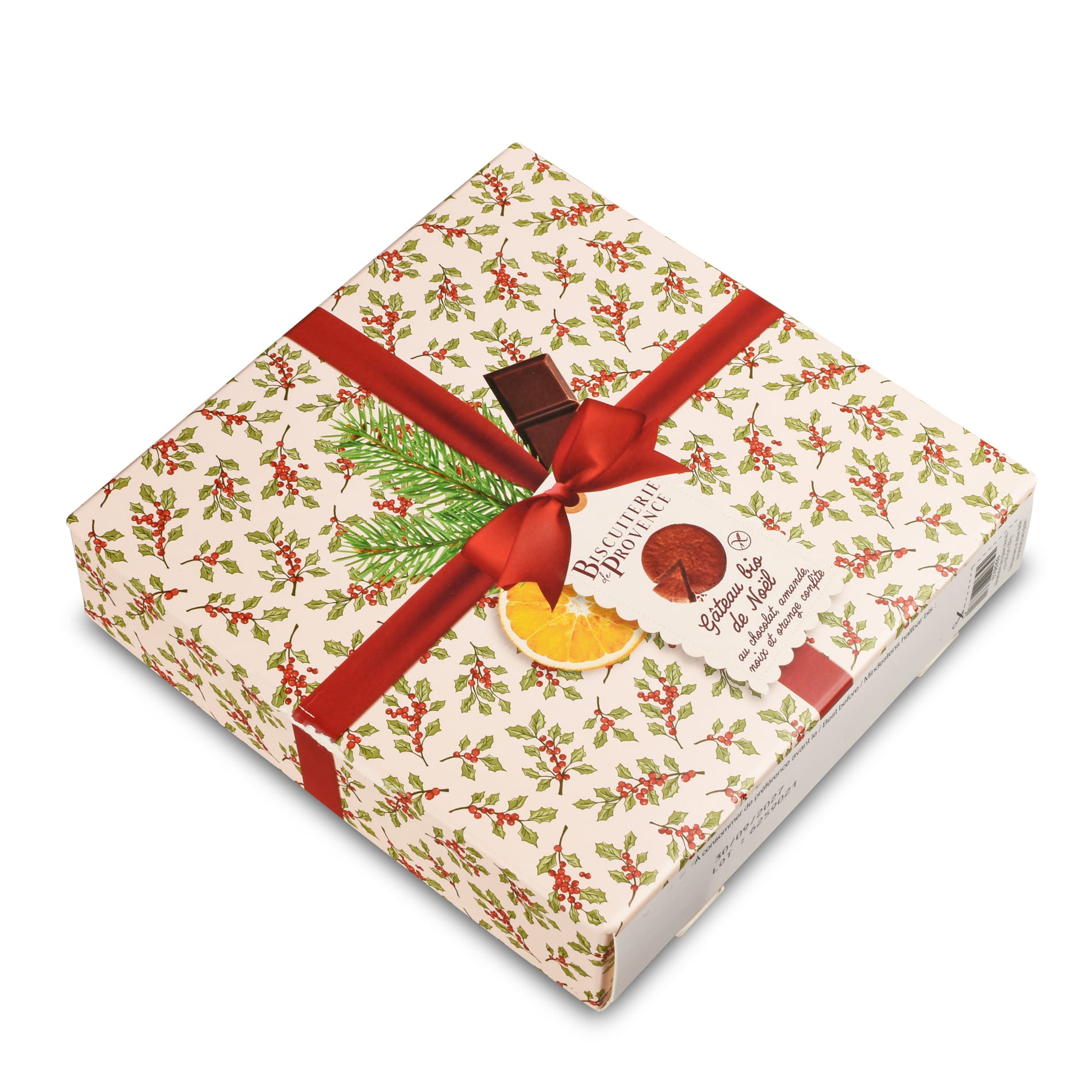 Weihnachtskuchen mit Mandeln, Walnüssen und Orangen