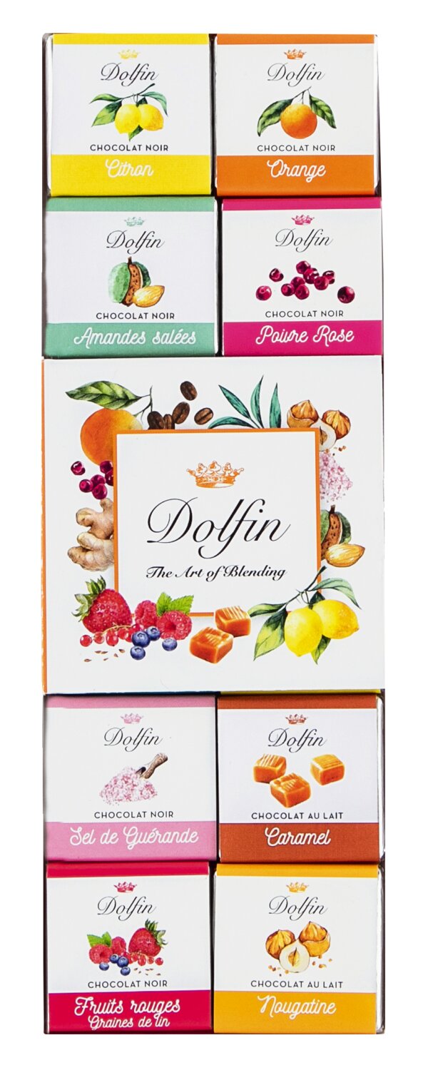 Dolfin Schokolade Mini-Täfelchen 24er