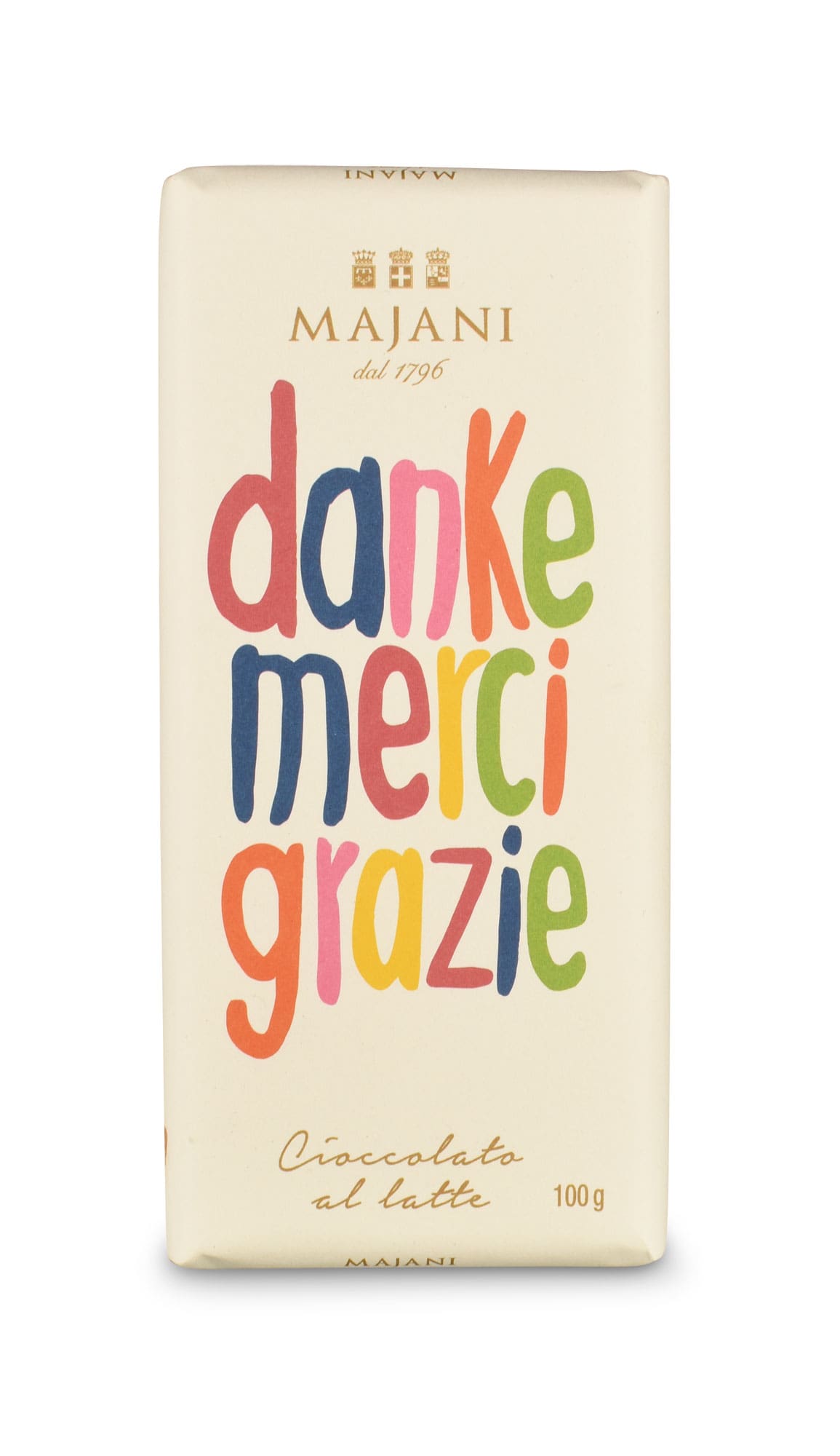 Danke Schokolade Majani - Vollmilchschokolade aus Italien als Geschenk