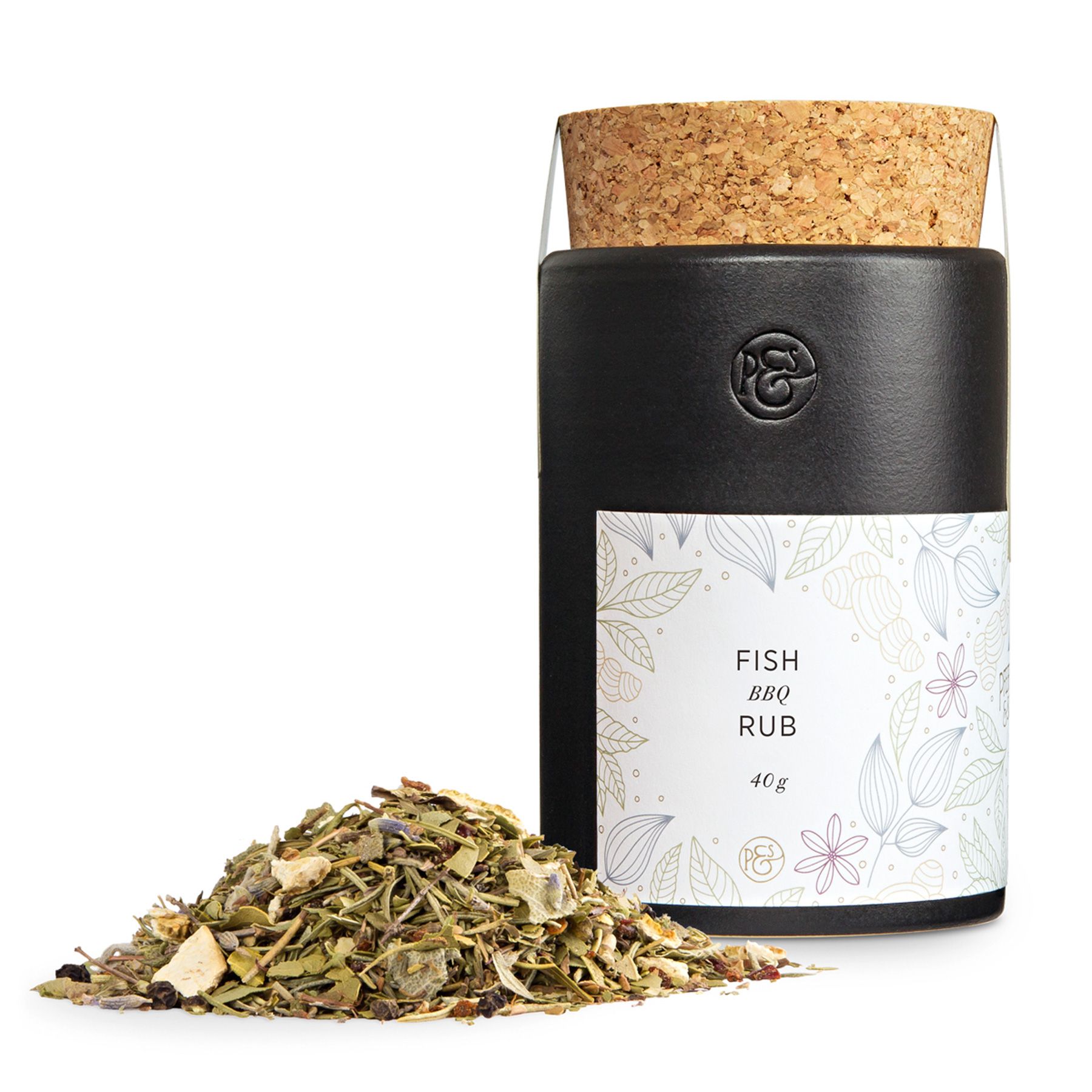 Fish BBQ Rub von Pfeffersack & Soehne in der Keramikdose mit Korkdeckel